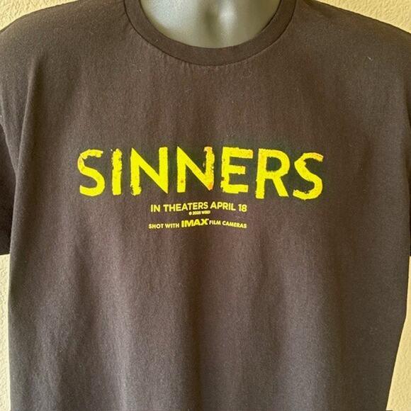Men's XL SINNERS MOVIE DANCE WITH THE DEVIL CINEMACON 2025 OFFICIAL PROMO SHIRT - Picture 2 of 8
